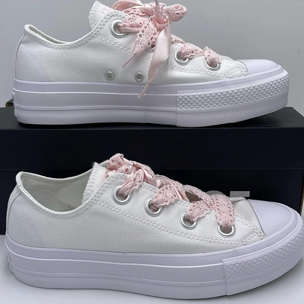 Converse WMNS A14830C CTAS LIFT OX
WHITE/WHITE/BLUSH HUSH Platforms Sneakers - Picture 1 of 16